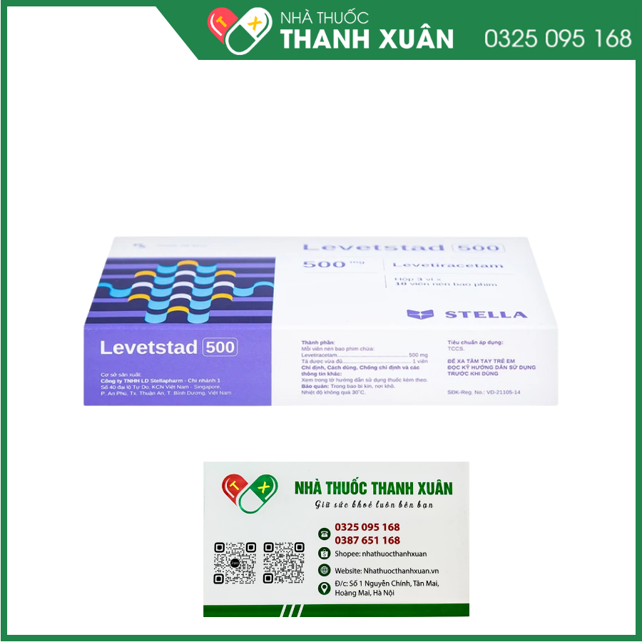 Levetstad 500 mg điều trị động kinh